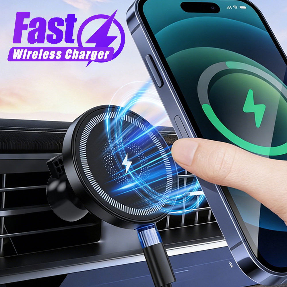 Magnetic Phone Holder For Car Vent - Magnetic Wireless Car Charger Air Vent