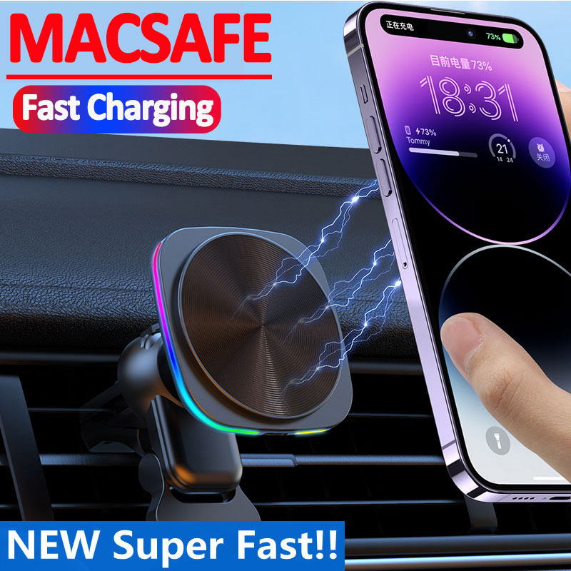 Magnetic Phone Holder For Car Vent - Car Fast Charging Mount Magnetic Wireless