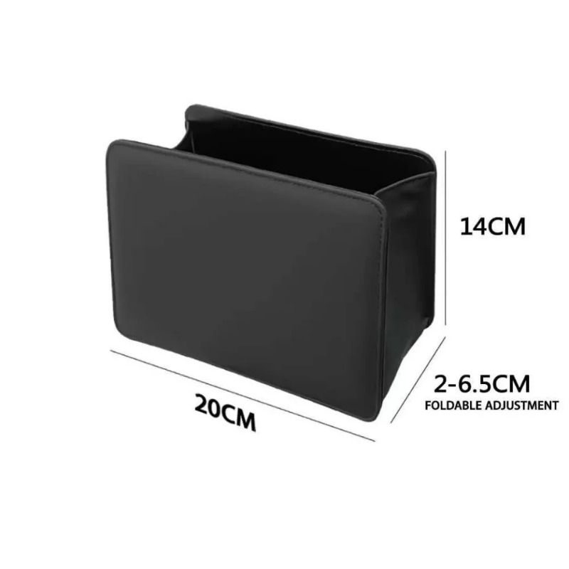 Waterproof Car Trash Can With Lid - Car Trash Can Door Storage Box,