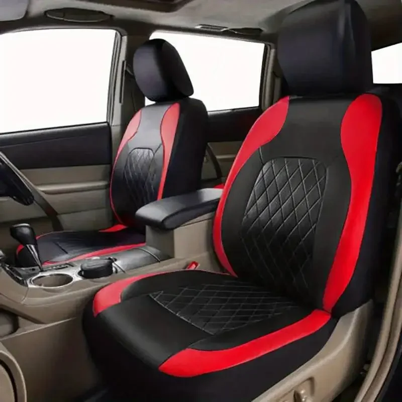 Leather Car Seat Covers Full Set Universal - Universal Faux Leather Car Seat Covers
