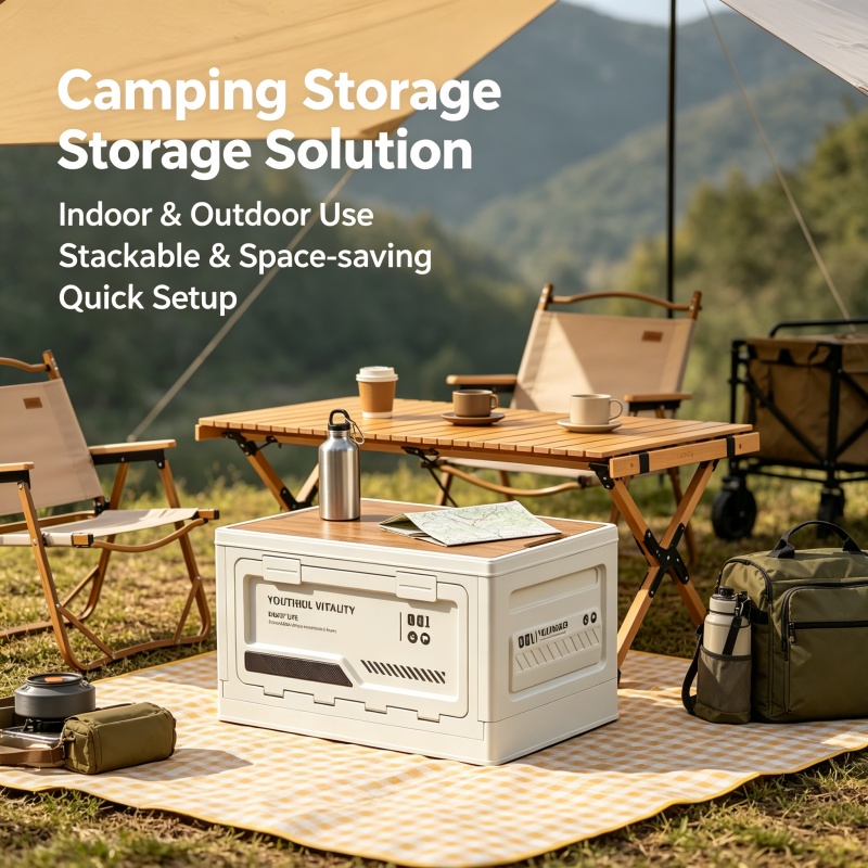 Car Trunk Organizer Foldable Storage Box - Outdoor Storage Box Camping Folding Box