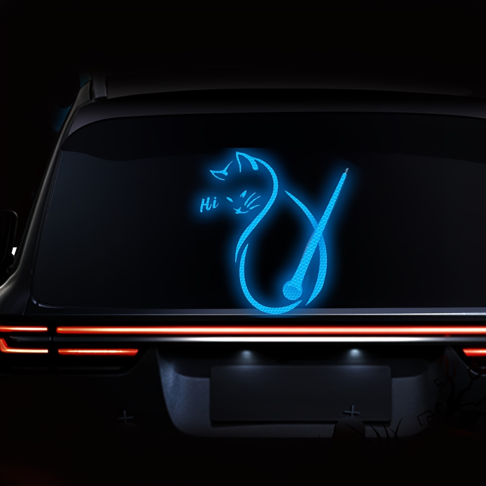 Anti Glare Car Rearview Mirror Film - 1 piece of car reflective cat