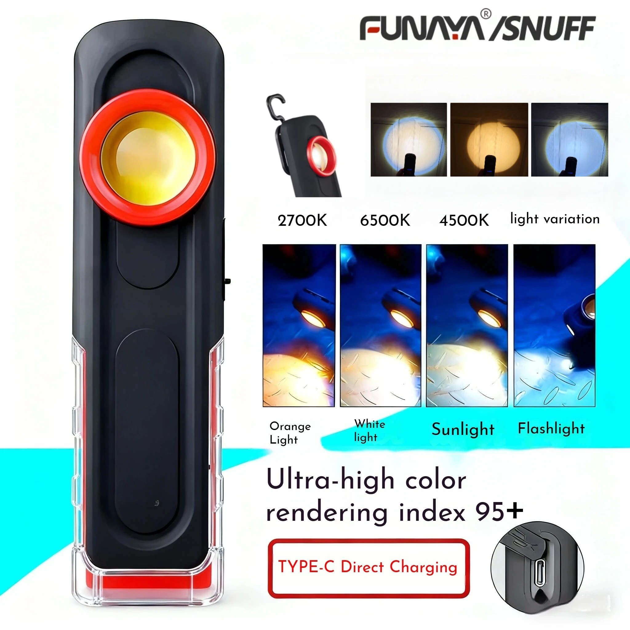 Auto Repair Tools - FUNAYA Portable Flashlight Car Detailing Tools