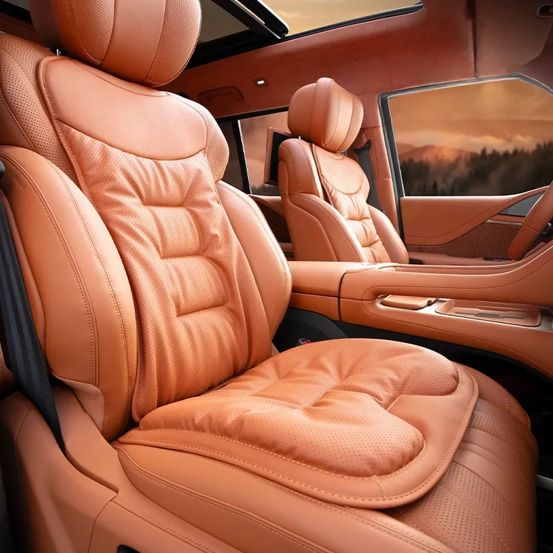 Leather Car Seat Covers Full Set Universal - Universal Nappa Leather Soft Car Seat