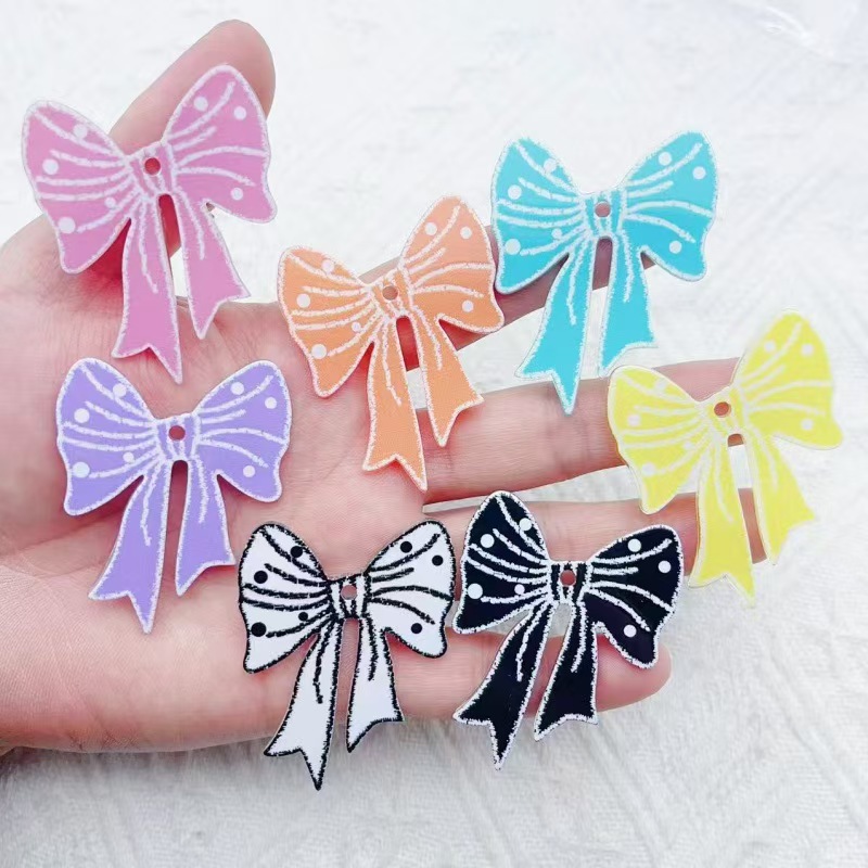 Car Accessories - 10pcs trendy new multi-color acrylic printed