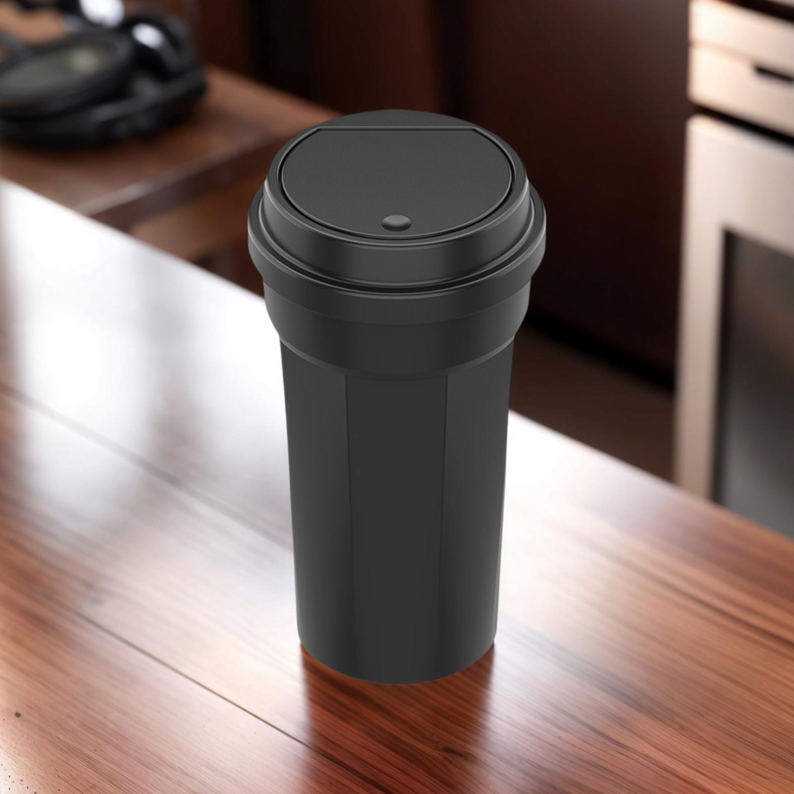 Waterproof Car Trash Can With Lid - Car Garbage Can Cup Holder Multipurpose