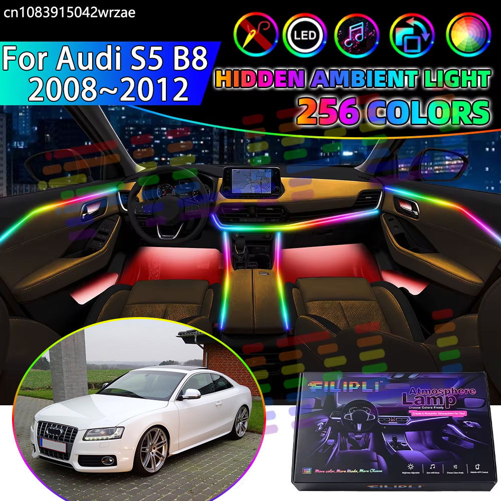 Led Ambient Interior Car Lights App Control - For Audi S5 B8 2008~2012 2009