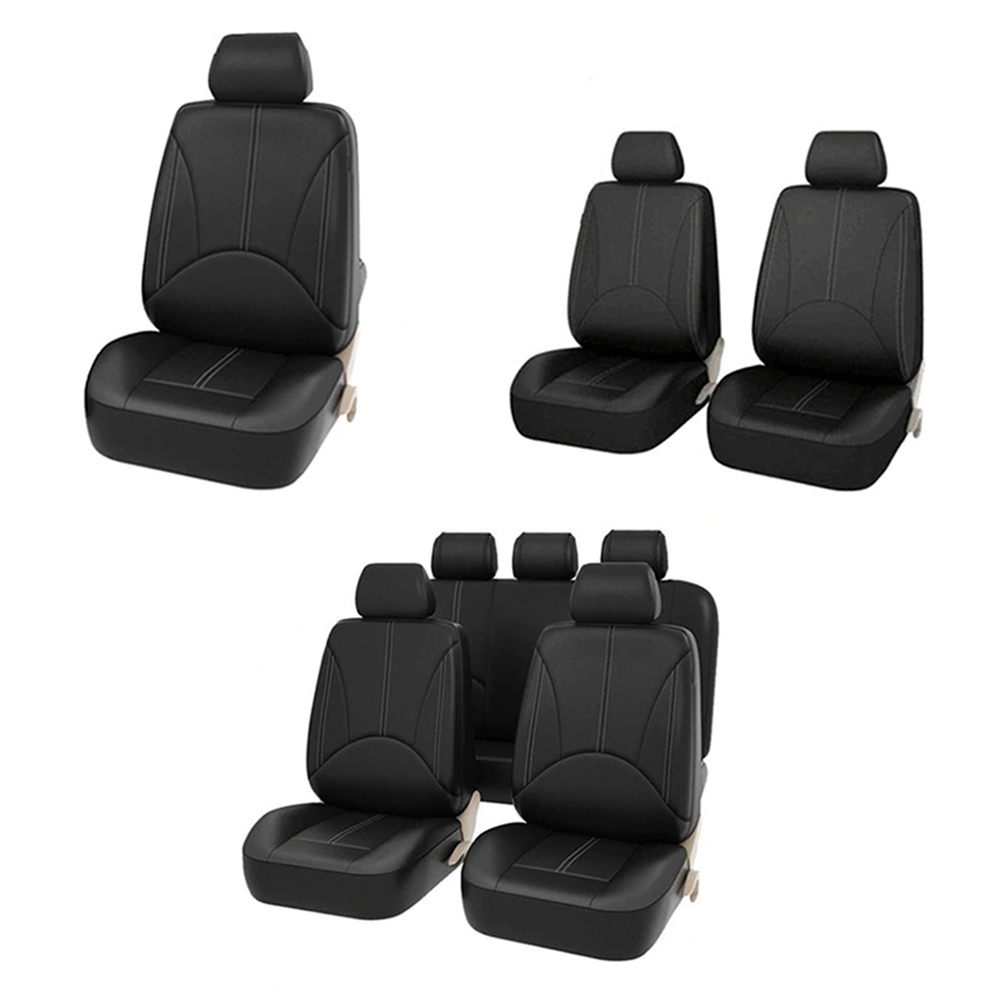 Leather Car Seat Covers Full Set Universal - Four Seasons PU Leather Car Seat