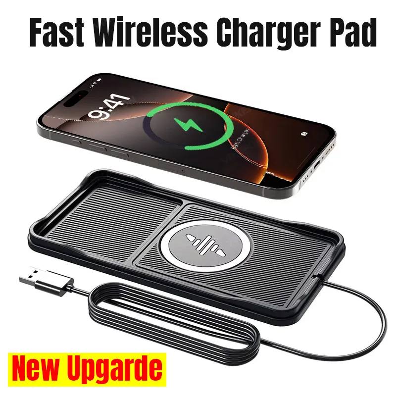 Wireless Car Charger Mount Fast Charging - Car Wireless Charger Pad Base USB