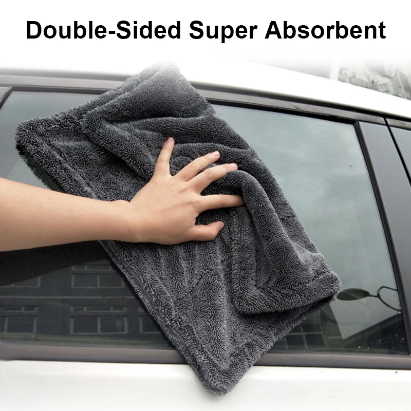 Microfiber Car Drying Towel Super Absorbent - 1-3Pcs Car Wash Microfiber Twisted Towel