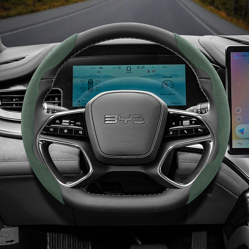 Car Steering Wheel Cover Anti Slip Breathable - Suitable for Byd Anti-Slip Buckle Segmented
