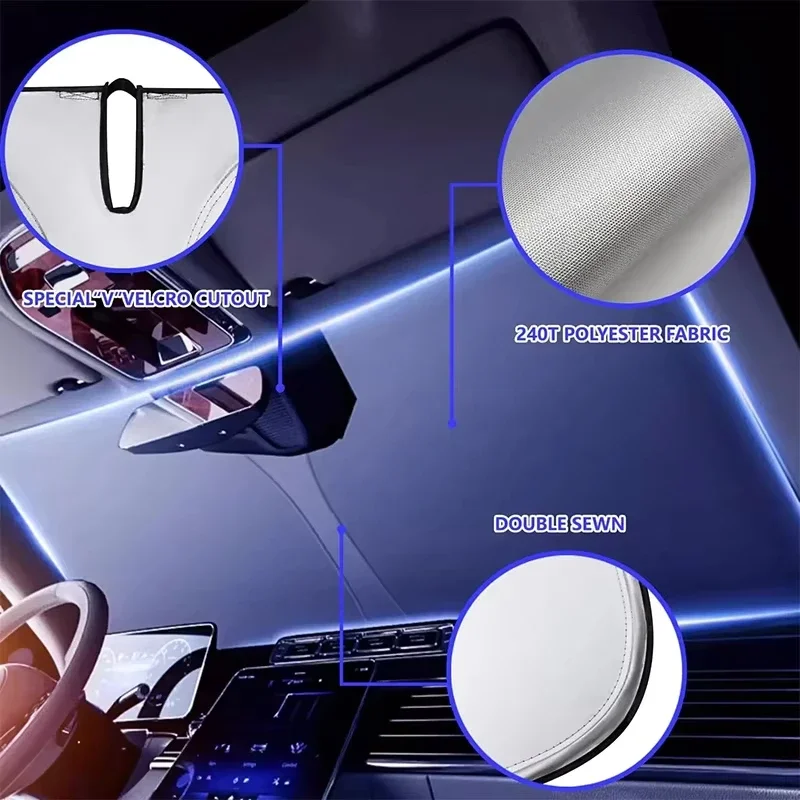 Car Sunshade UV Reflection Win - Car Sunshade Windshield Umbrella Foldable recension och pris