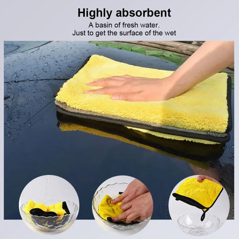 1/20pcs Car Cleaning Microfibe - Microfiber Car Drying Towel Super Absorbent recension och pris