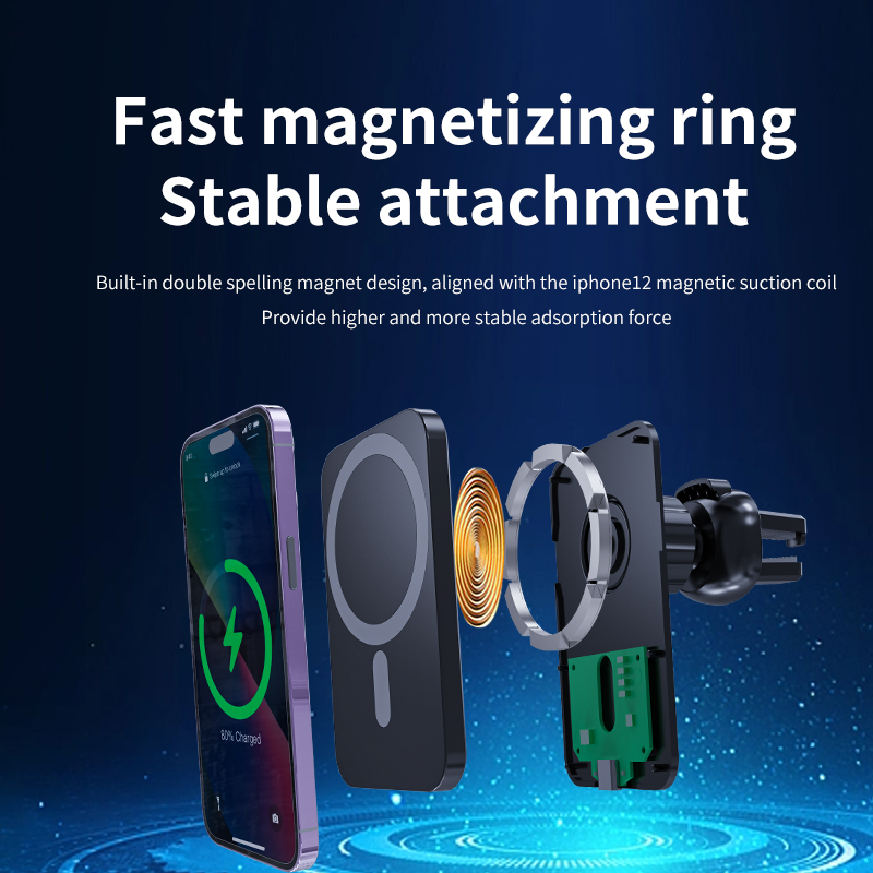Magnetic Wireless Car Charger  - Magnetic Phone Holder For Car Vent recension och pris