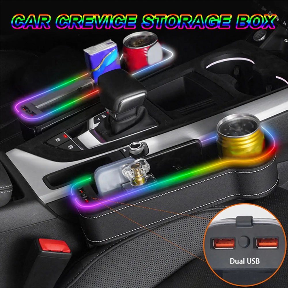 Car Crevice Storage Organizer  - Seat Gap Filler Organizer With Usb Charger recension och pris