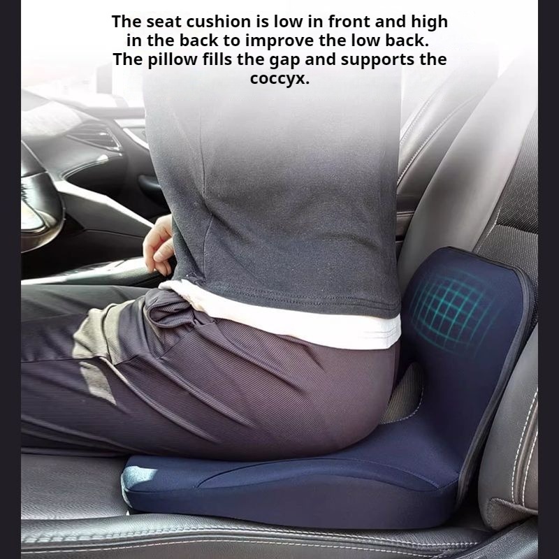 Car Main Driver Seat Booster S - Memory Foam Car Neck Pillow Lumbar Support recension och pris