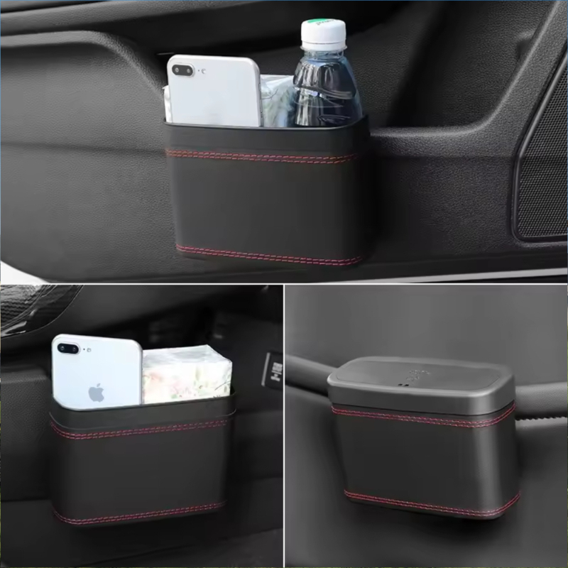 Small Portable Car Trash Can W - Waterproof Car Trash Can With Lid recension och pris