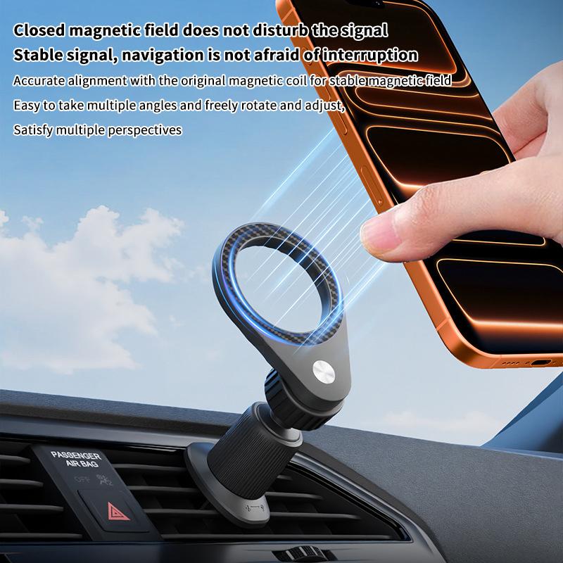 1Pcs Carbon Fiber Magnetic Car - Magnetic Phone Holder For Car Vent recension och pris