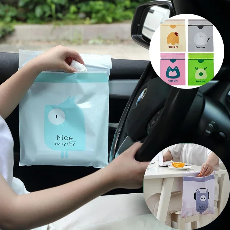Car Trash Bag 15 Pcs Disposabl - Waterproof Car Trash Can With Lid recension och pris