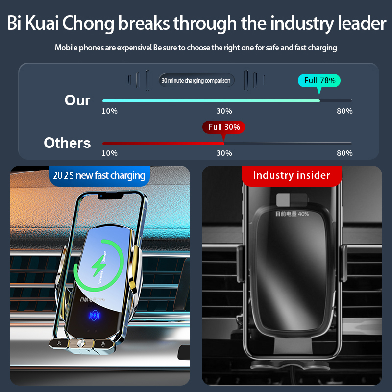 Car Wireless Charger Magnetic  - Wireless Car Charger Mount Fast Charging recension och pris