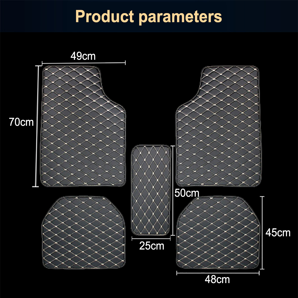 5Pcs Set Universal Car Floor M - Car Floor Mats Universal Waterproof Leather recension och pris