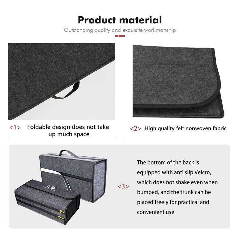 For GAC MOTOR Foldable Felt Ca - Car Trunk Organizer Foldable Storage Box recension och pris