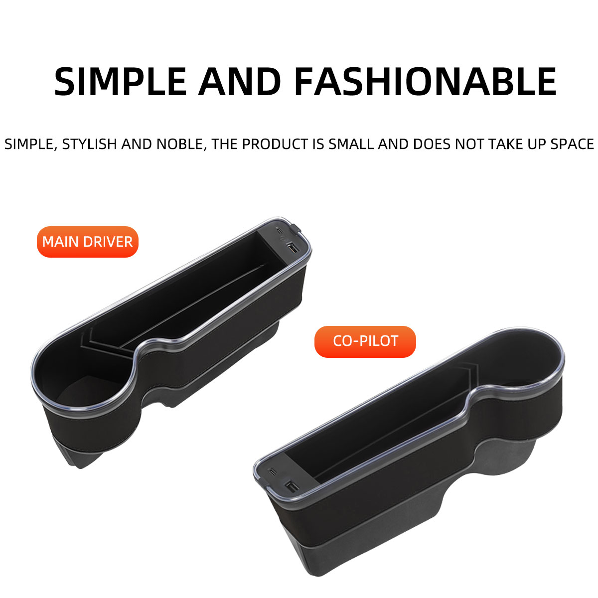 Car Seat Gap Filler Cup Holder - Seat Gap Filler Organizer With Usb Charger recension och pris