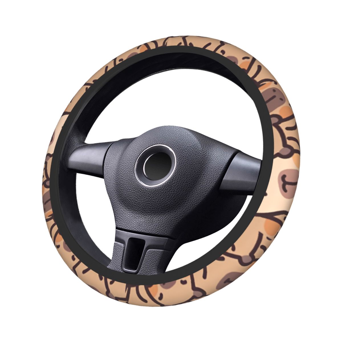 Kawaii Anime Capybara Car Stee - Car Steering Wheel Cover Anti Slip Breathable recension och pris