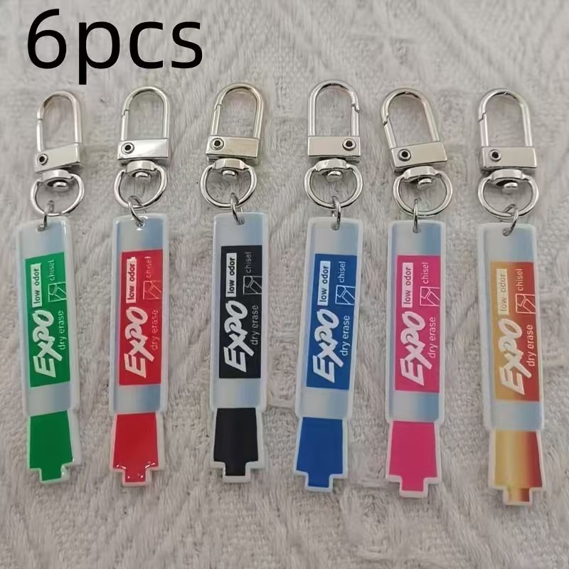 6pcs acrylic pen keychain, all - Car Accessories recension och pris