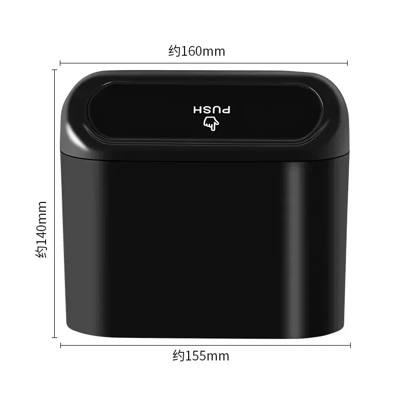 Mini Car Trash Can with Push-O - Waterproof Car Trash Can With Lid recension och pris