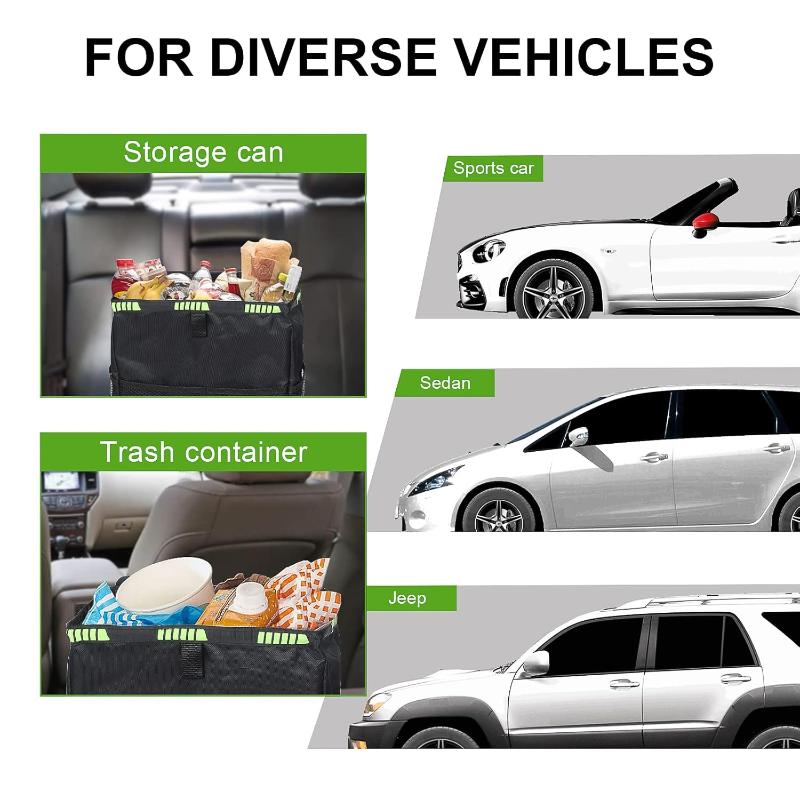 Foldable Car Trash Can With St - Waterproof Car Trash Can With Lid recension och pris