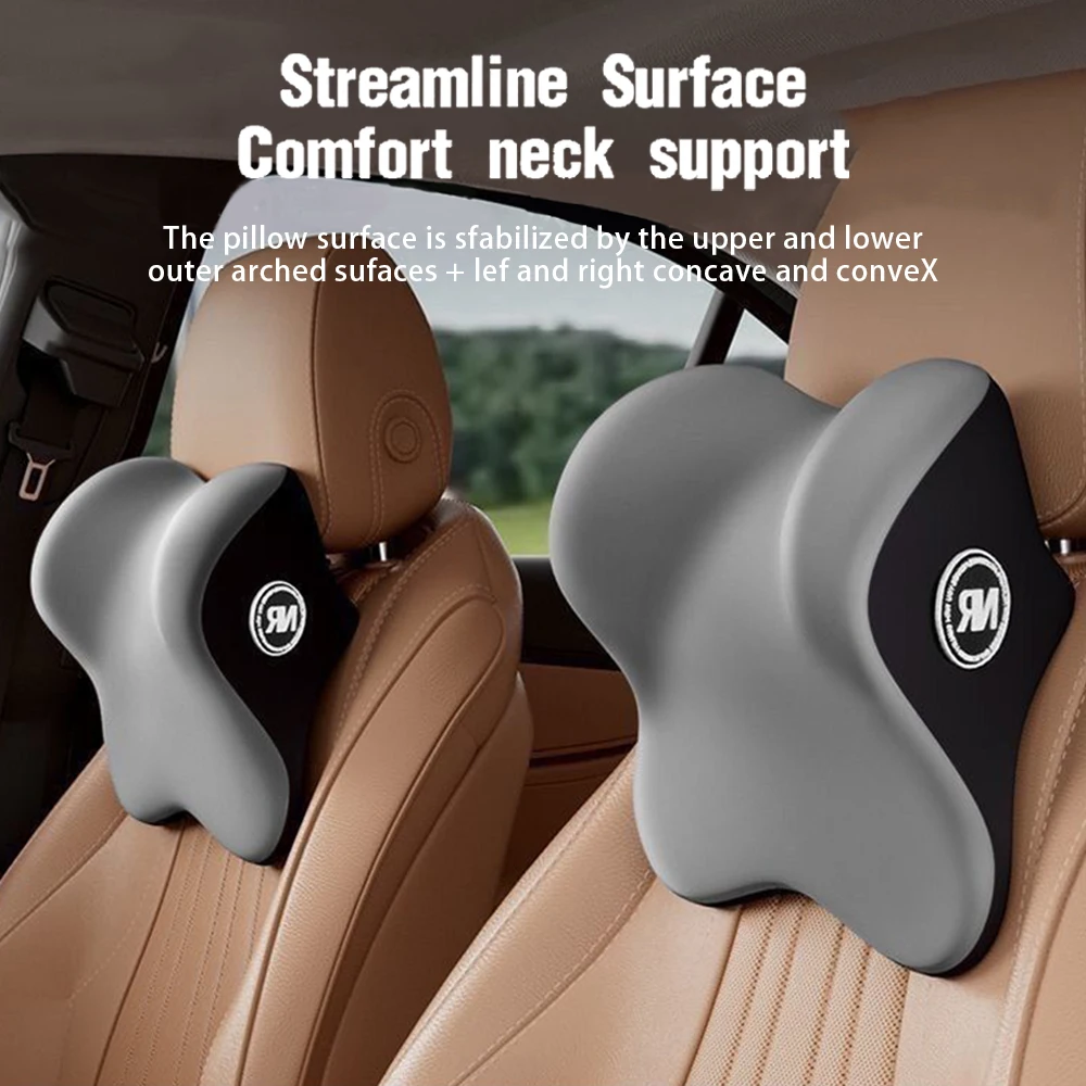 Car Memory Foam Headrest Set C - Memory Foam Car Neck Pillow Lumbar Support recension och pris