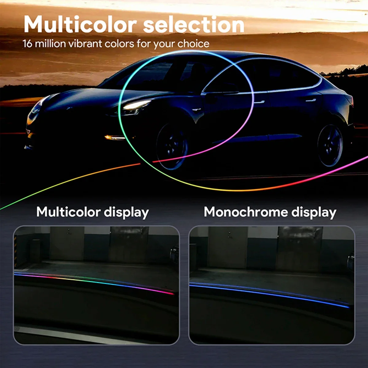 140/150CM LED Car Ambient Ligh - Led Ambient Interior Car Lights App Control recension och pris
