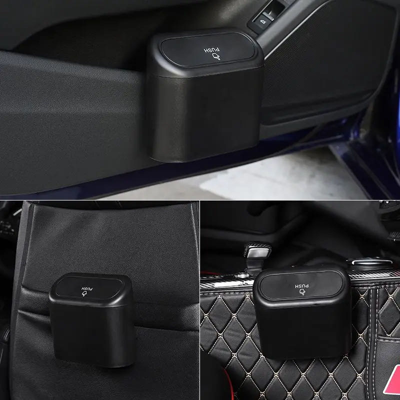 Wholesale Portable Plastic Car - Waterproof Car Trash Can With Lid recension och pris