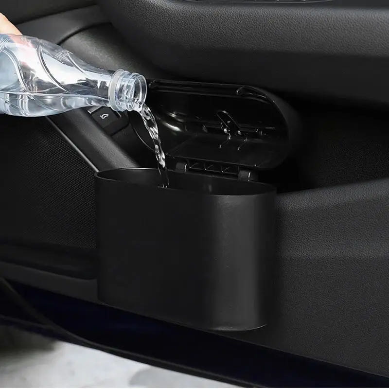 Wholesale Portable Plastic Car - Waterproof Car Trash Can With Lid recension och pris