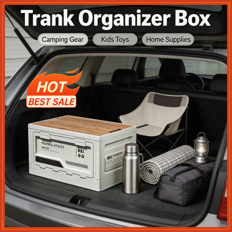 Outdoor Storage Box Camping Fo - Car Trunk Organizer Foldable Storage Box recension och pris
