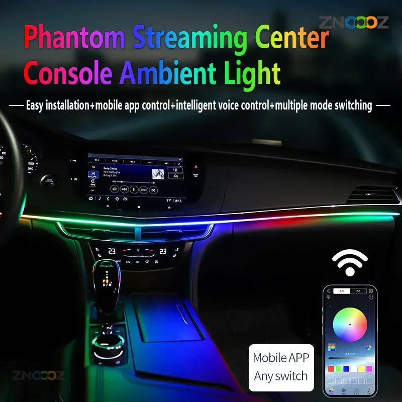 ZNOOOZ 140cm Car Ambient Light - Led Ambient Interior Car Lights App Control recension och pris