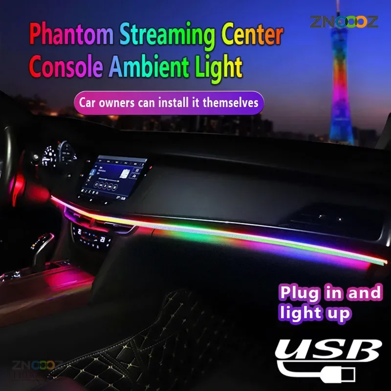 ZNOOOZ 140cm Car Ambient Light - Led Ambient Interior Car Lights App Control recension och pris