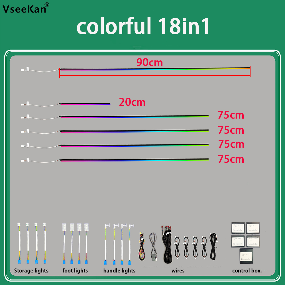 Car Ambient Lighting Kit Inter - Led Ambient Interior Car Lights App Control recension och pris