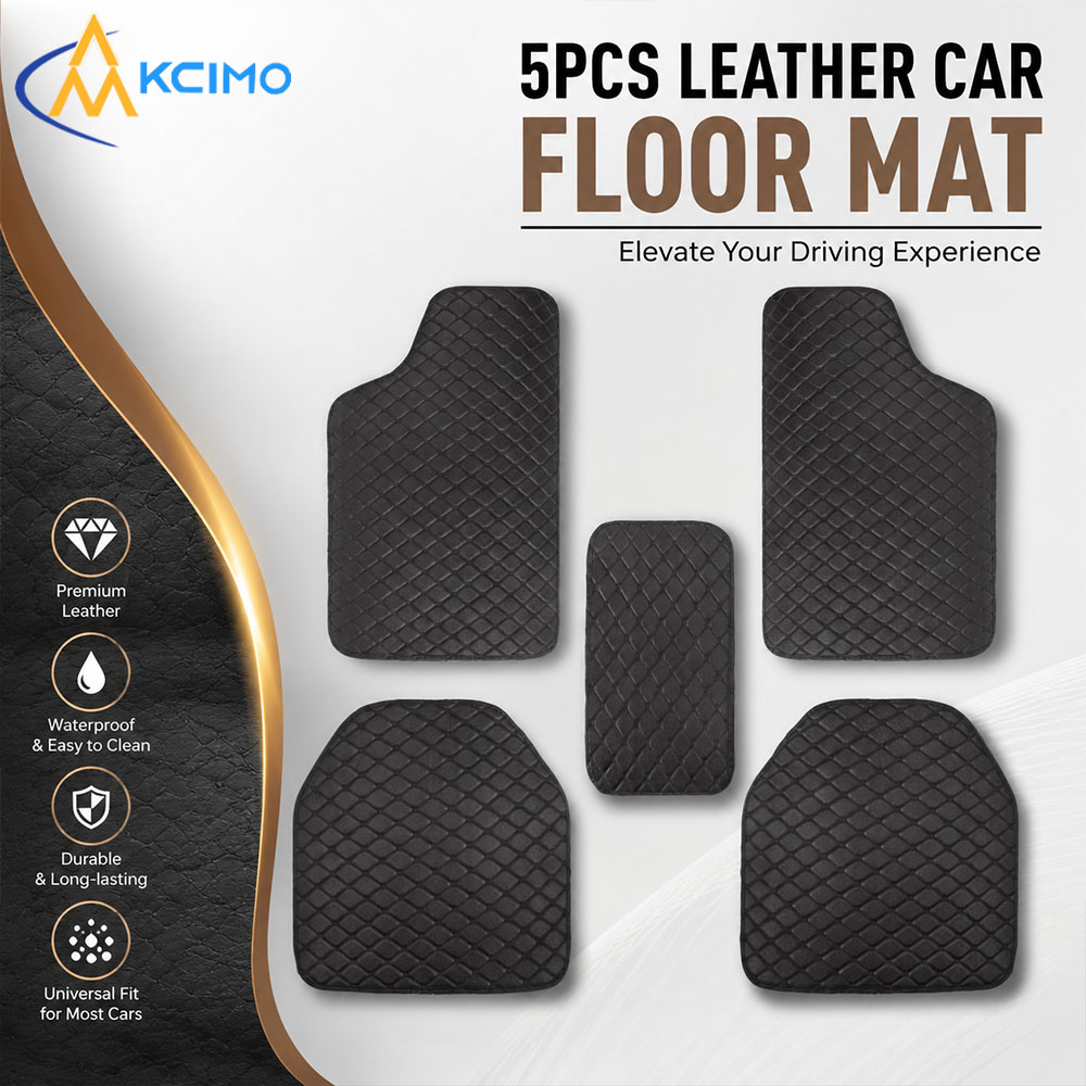 Universal 5Pcs Leather Car Flo - Car Floor Mats Universal Waterproof Leather recension och pris