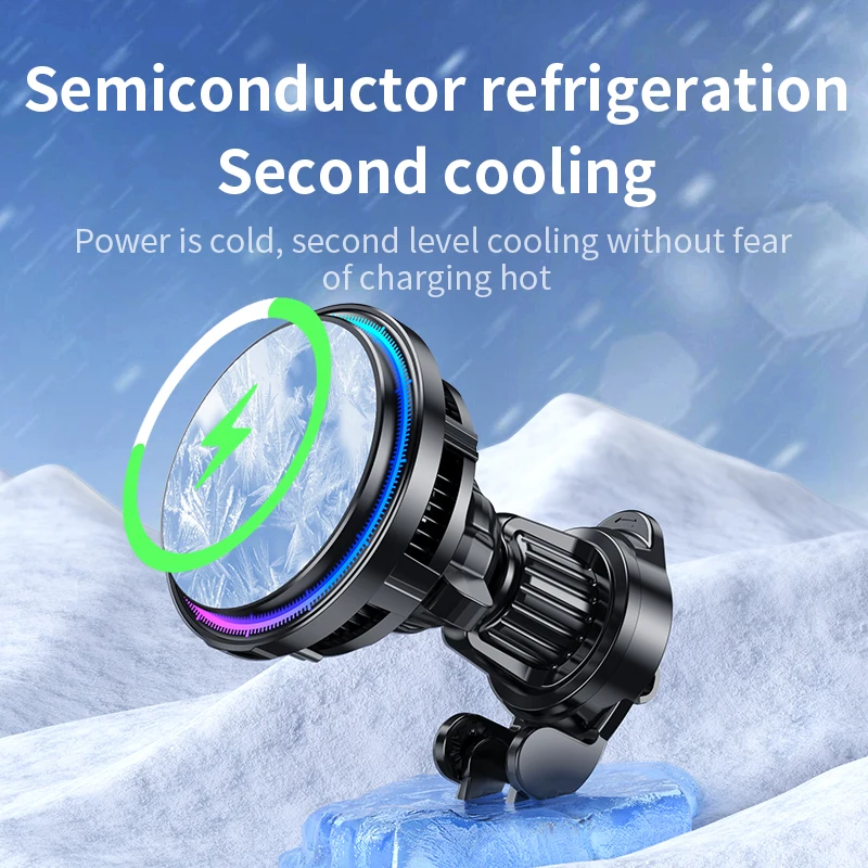 Ice Cooling Magnetic Wireless  - Wireless Car Charger Mount Fast Charging recension och pris