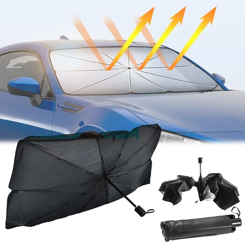 Car Windshield Sun Shade, Fold - Car Sunshade Windshield Umbrella Foldable recension och pris