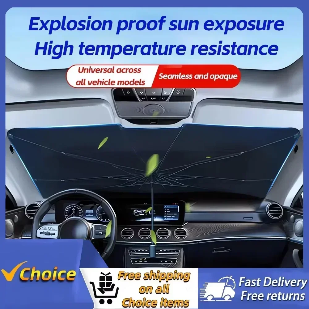 Car Windshield Sun Shade, Fold - Car Sunshade Windshield Umbrella Foldable recension och pris