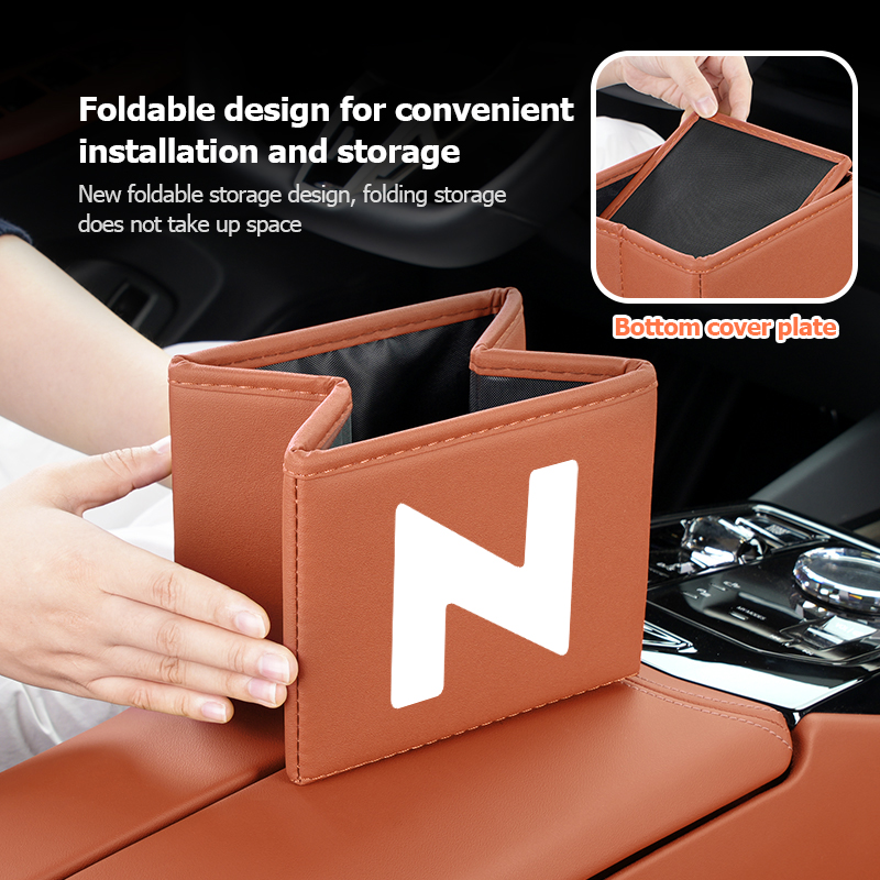 Car Trash Can Foldable Garbage - Waterproof Car Trash Can With Lid recension och pris