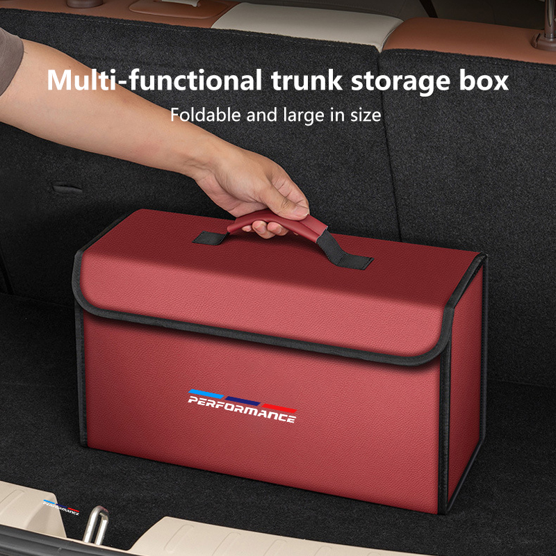 Car Leather Trunk Organizer Fo - Car Trunk Organizer Foldable Storage Box recension och pris