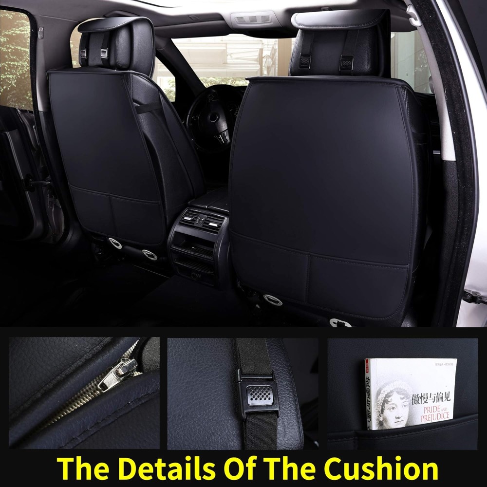 5pcs Car Seat Covers Full Set  - Leather Car Seat Covers Full Set Universal recension och pris