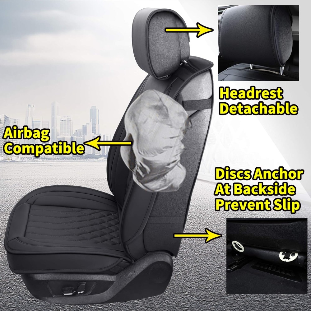5pcs Car Seat Covers Full Set  - Leather Car Seat Covers Full Set Universal recension och pris