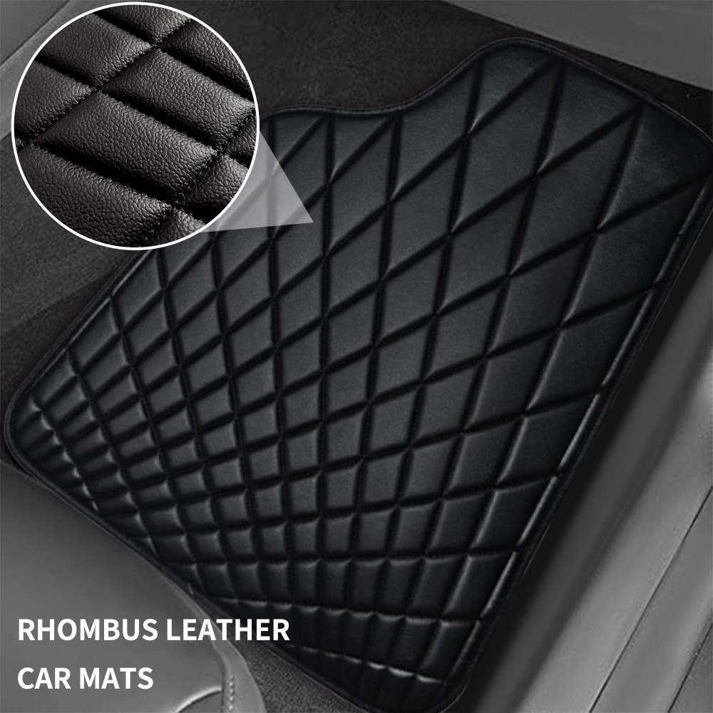 CAR PASS Universal 5PCS Leathe - Car Floor Mats Universal Waterproof Leather recension och pris