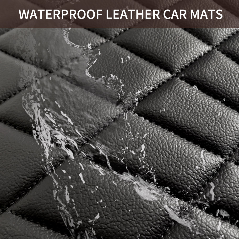 CAR PASS Universal 5PCS Leathe - Car Floor Mats Universal Waterproof Leather recension och pris