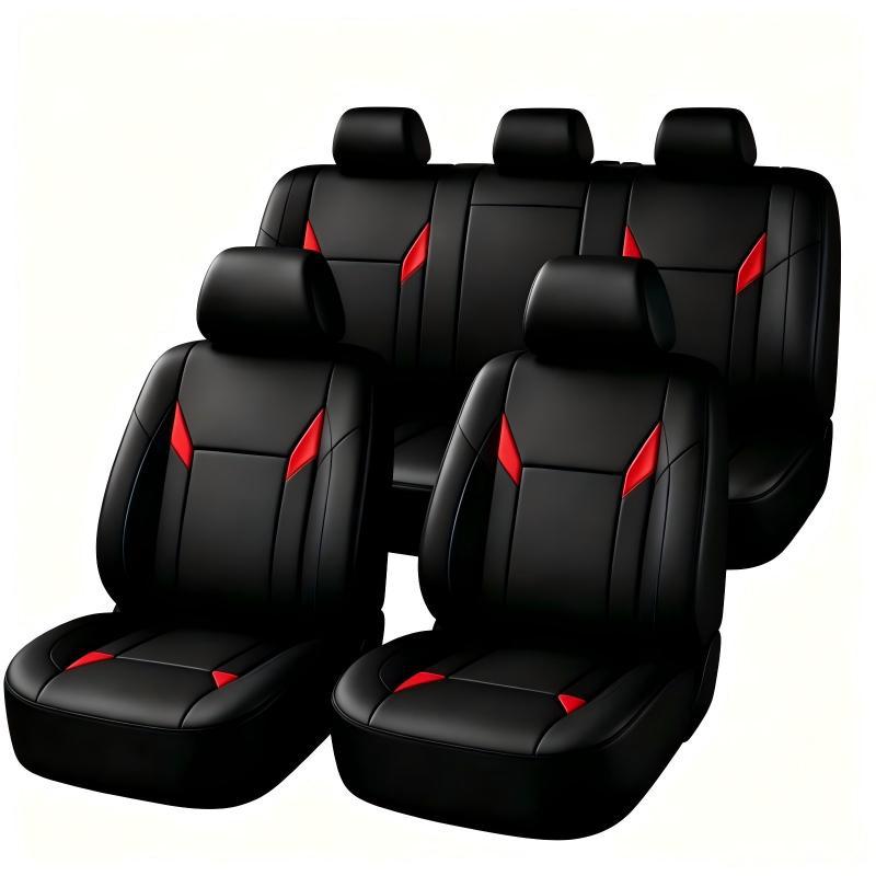 Universal Fit PU Leather Car S - Leather Car Seat Covers Full Set Universal recension och pris